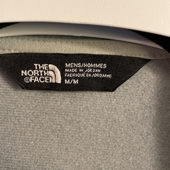 The North Face grey fleece lined quarter zip light long sleeve shirt jacket - Picture 3 of 9